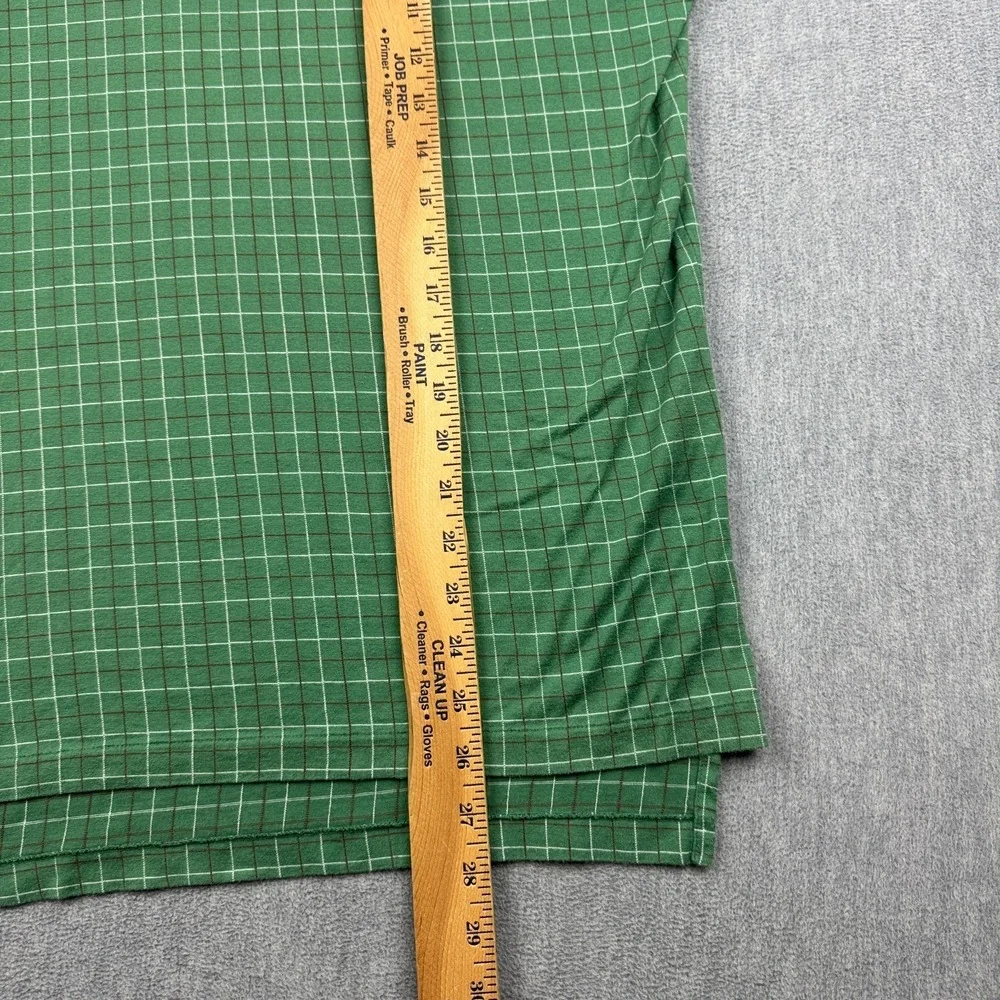 Vintage Polo Ralph Lauren Shirt Mens Polo Small Green Check Cotton Golf Classic